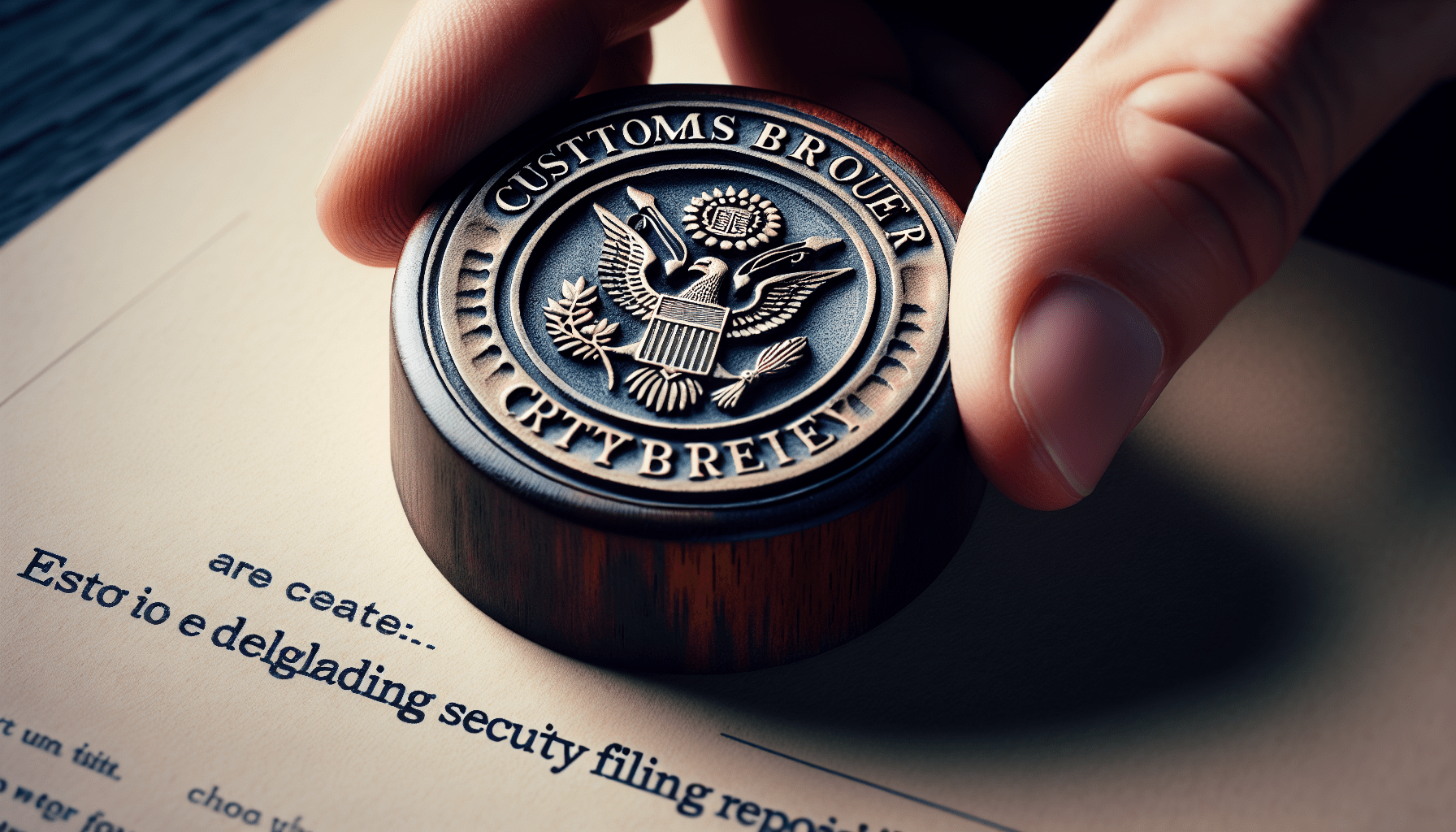 Can importers delegate the responsibility of security filing to a customs broker