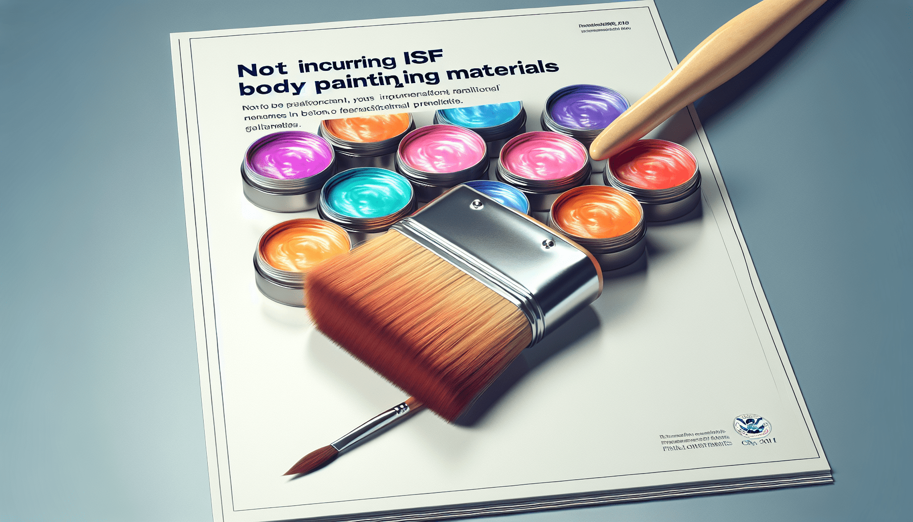 How Can I Avoid ISF Penalties For Body Painting Supplies
